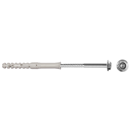 Product image of multifunction frame plug MFR 8 countersunk plug with hex head screw with integral washer, zinc plated