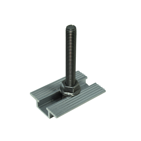 Solar kit for metal sheet roofs