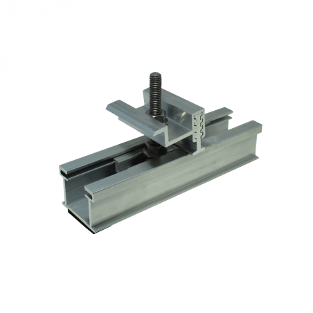 Solar kit for metal sheet roofs