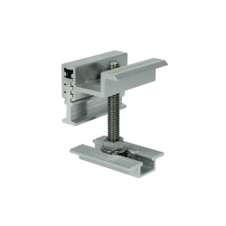 End clamps for metal sheet roof solution