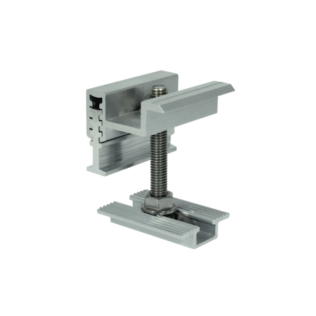 End clamps for metal sheet roof solution