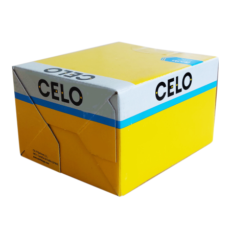 Packaging photo of the back side of the CELO box 9N-6