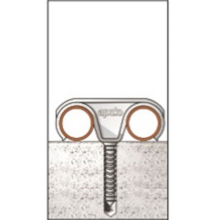 Plastic bag double clip with plug