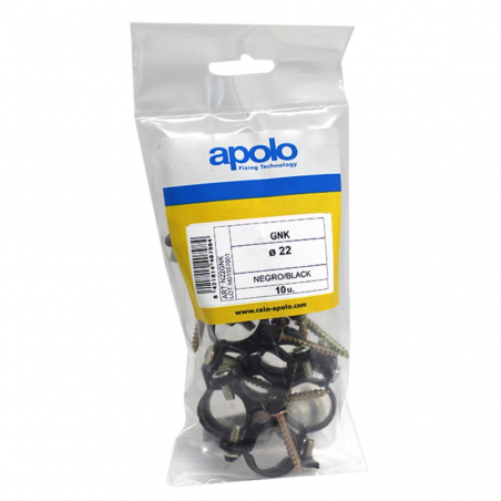 Plastic bag metal plasticized clamp for gas M6 GNK