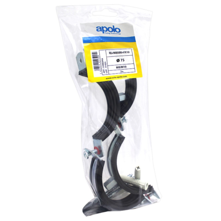 Plastic bag EPDM rubber clamp M8+M10 RI