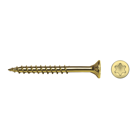 Chipboard screw VELOX® SIT yellow zinc plated partial thread