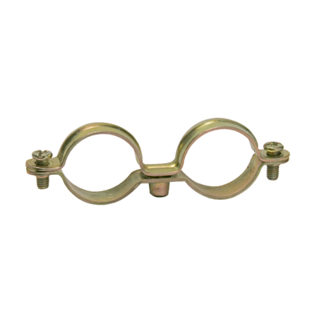 Plastic bag double metal clamp M6 