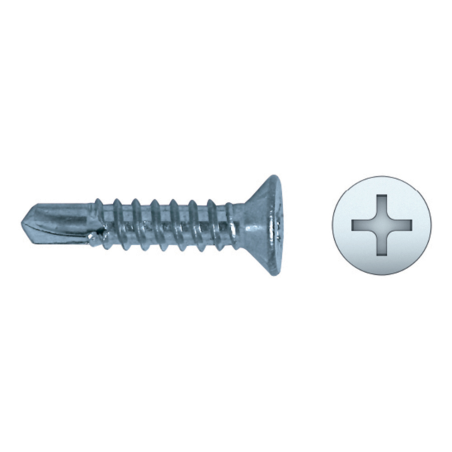 Self-drilling screw for PVC PVE46