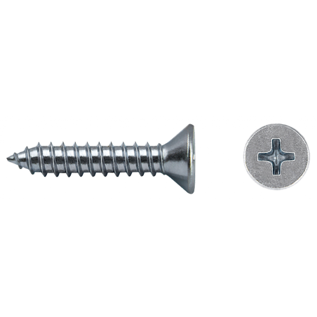 Blister self-tapping screw countersunk head DIN 7982