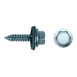 Self-tapping hexagonal screw with EPDM washer