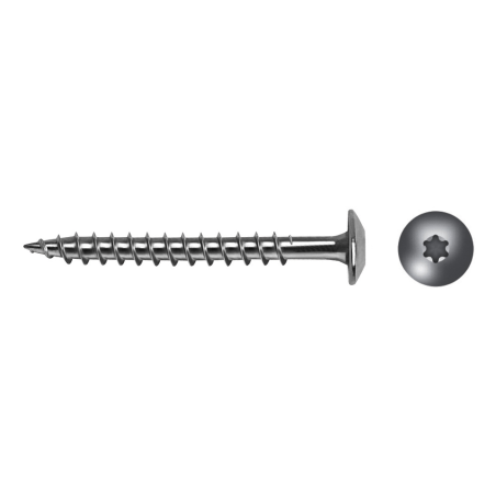 Stainlees steel screw mushroom head BTW