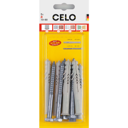 Product image of blister frame plug R with hex-head wood screw