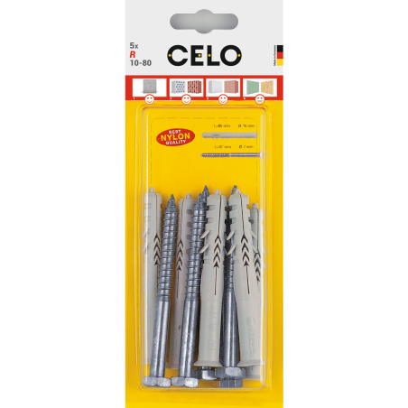 Product image of blister frame plug R with hex-head wood screw