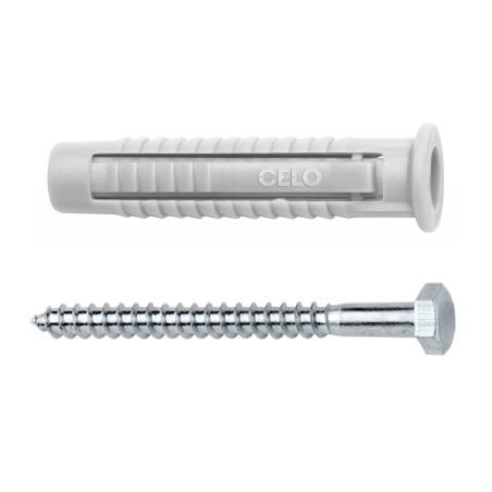 Product image of plug FX with hex head wood screw