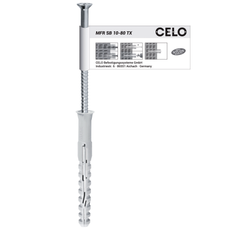 Product image of multifunction frame plug MFR countersunk plug with TX countersunk screw, single label, zinc plated