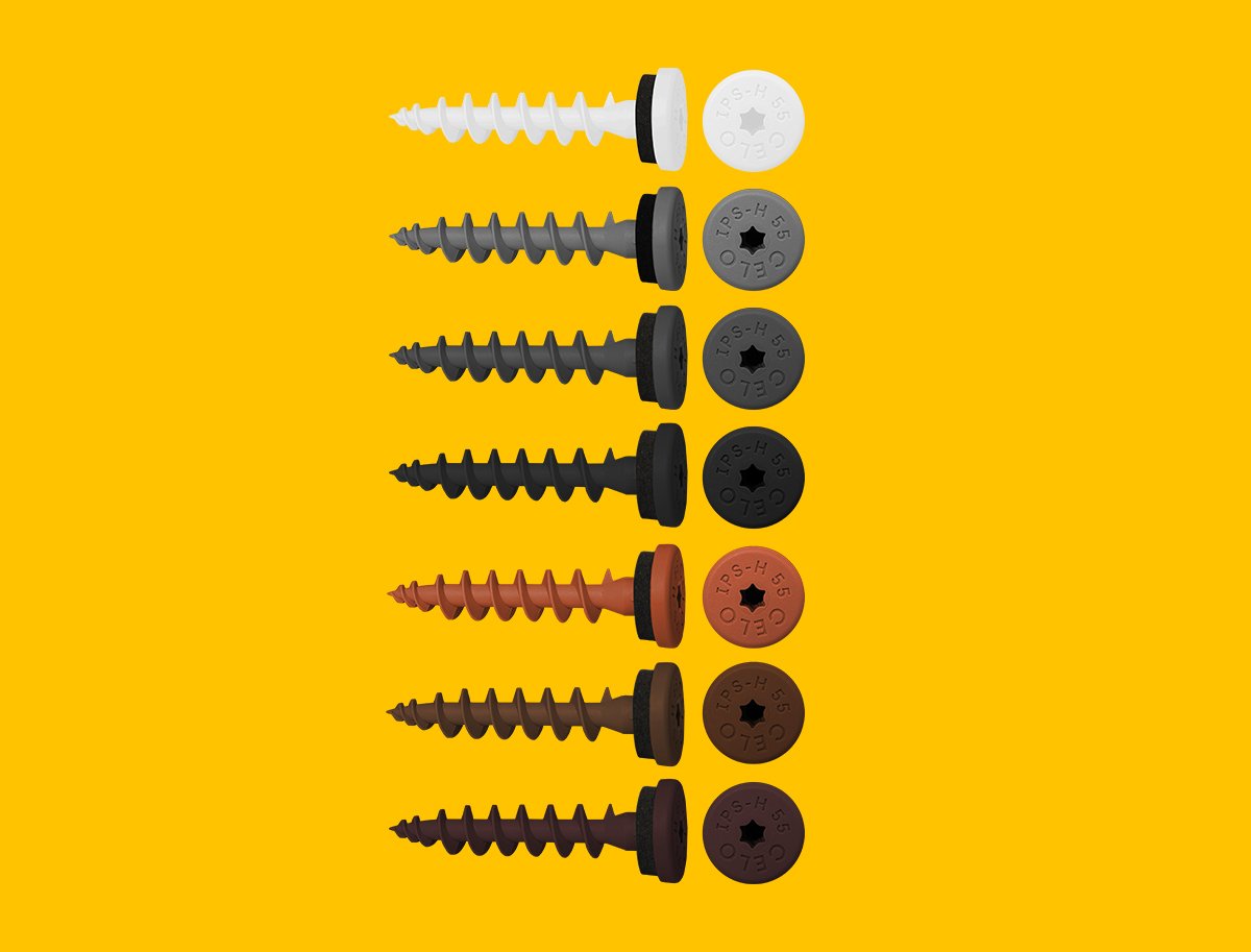 Insulation screw IPS-H 55 assortment in all the different colors