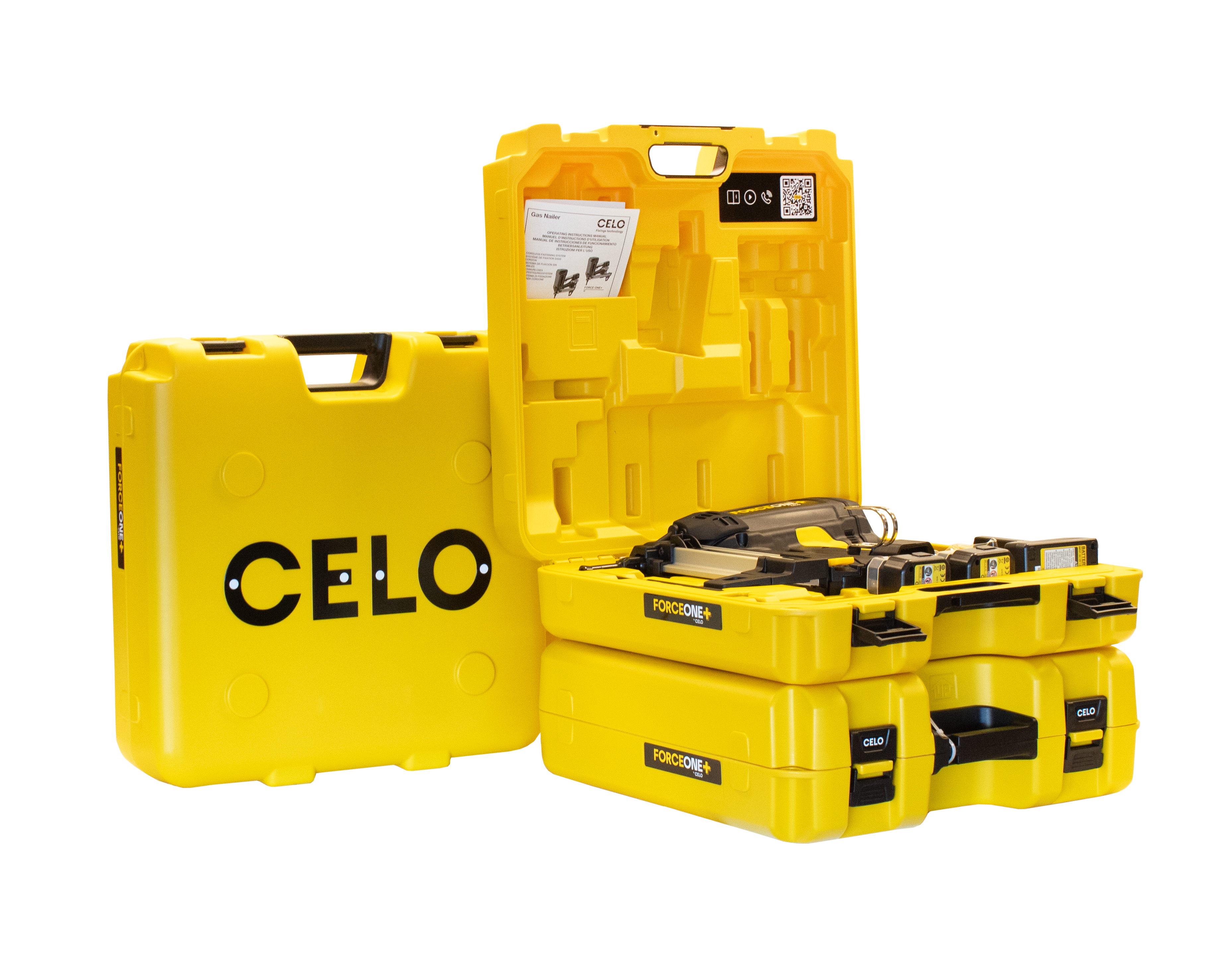 The FORCE ONE+ includes a lightweight carrying case and manual