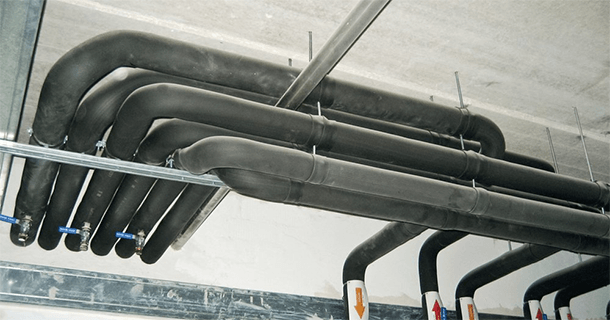 Overhead concrete installation